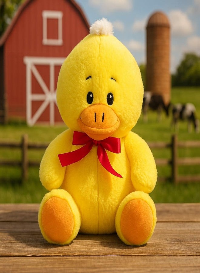 Dimpy Stuff Yellow Plush Duck Soft Toy, 25 cm, Yellow 25 cm (10") - Ultra-Soft Cute Return Gift Boys Girls - Image 1